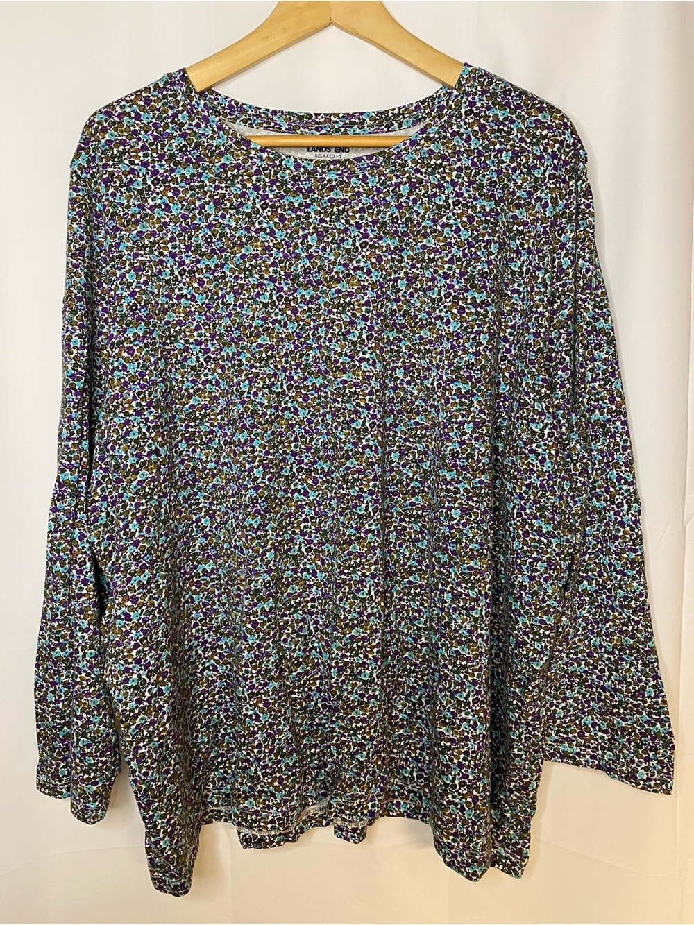 Lands’ End relaxed fit long sleeve T women’s plus size 3X